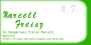 marcell freisz business card